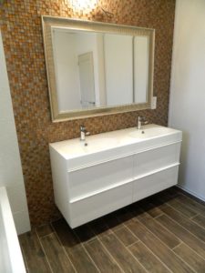 Renovation paca lavabo double vasque