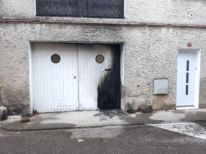 Remplacement porte de garage - Avant