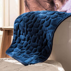 tapis de bain bleu marine