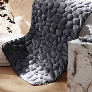 tapis de bain gris fonce