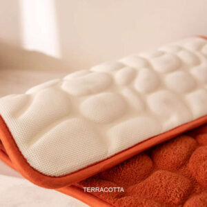 tapis de bain terracotta